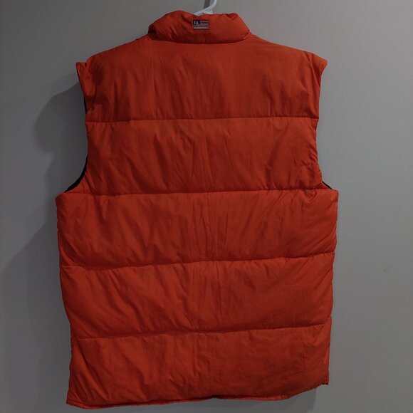 Ralph Lauren Polo Jeans Co Down Vest Boys Sz XL 20 Orange Duck Down - Picture 6 of 12